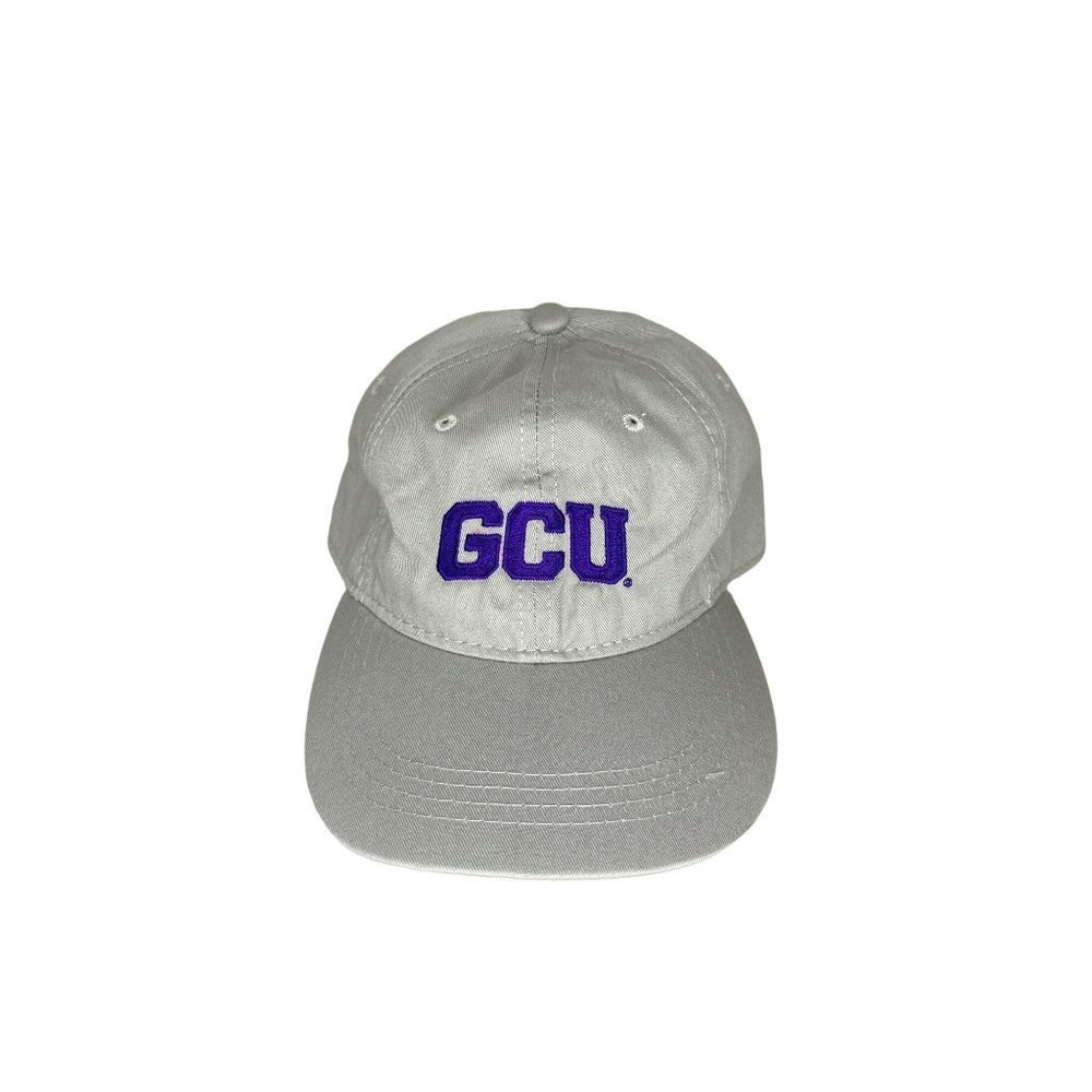 GCU Mens Baseball Cap White Embroidered Logo Sports Hat One Size Fits All
